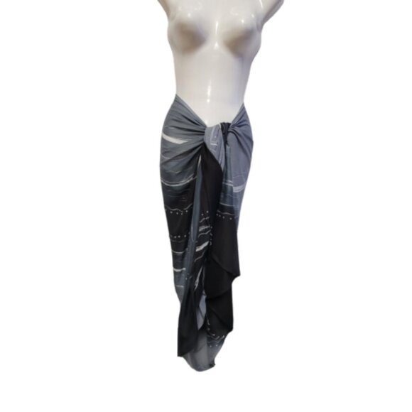 Womens Sarong Cotton Wrap Handpainted Batik Wrapskirt Beach Pareo Beachwear -NEW - Picture 2 of 6